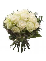 Bouquet de roses blanches avalanche