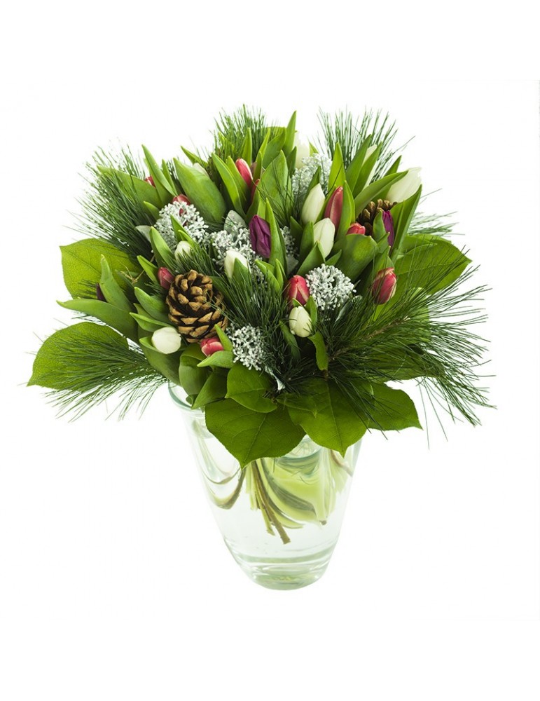 bouquet de fleurs festif tulipes