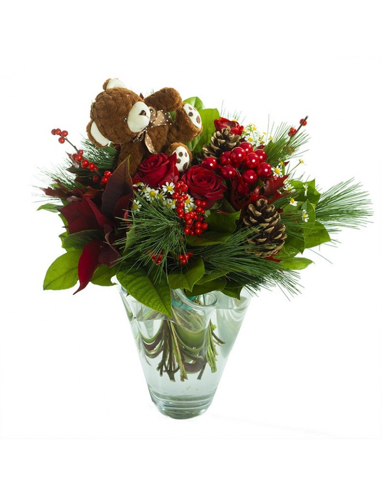 bouquet de fleurs fraîches fêtes de Noël bouquet de fleurs fraîches fêtes de Noël