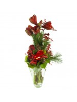 Bouquet rouge haut