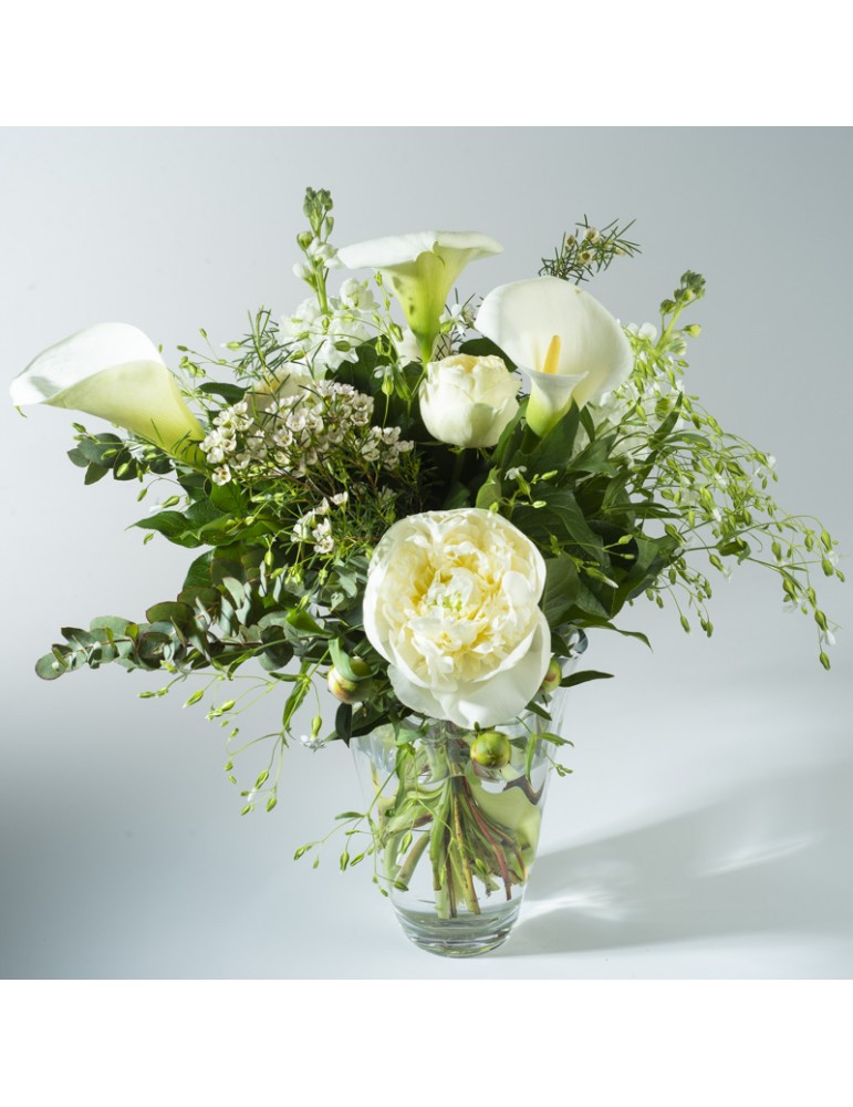 Bouquet de fleurs blanches